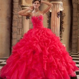 Coral Red Quinceanera Dresses